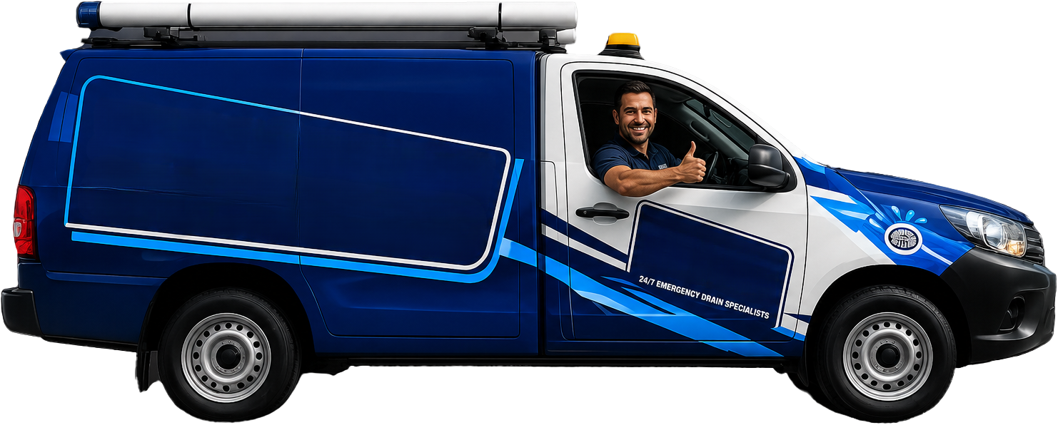 Regents Park Blocked Drains service van