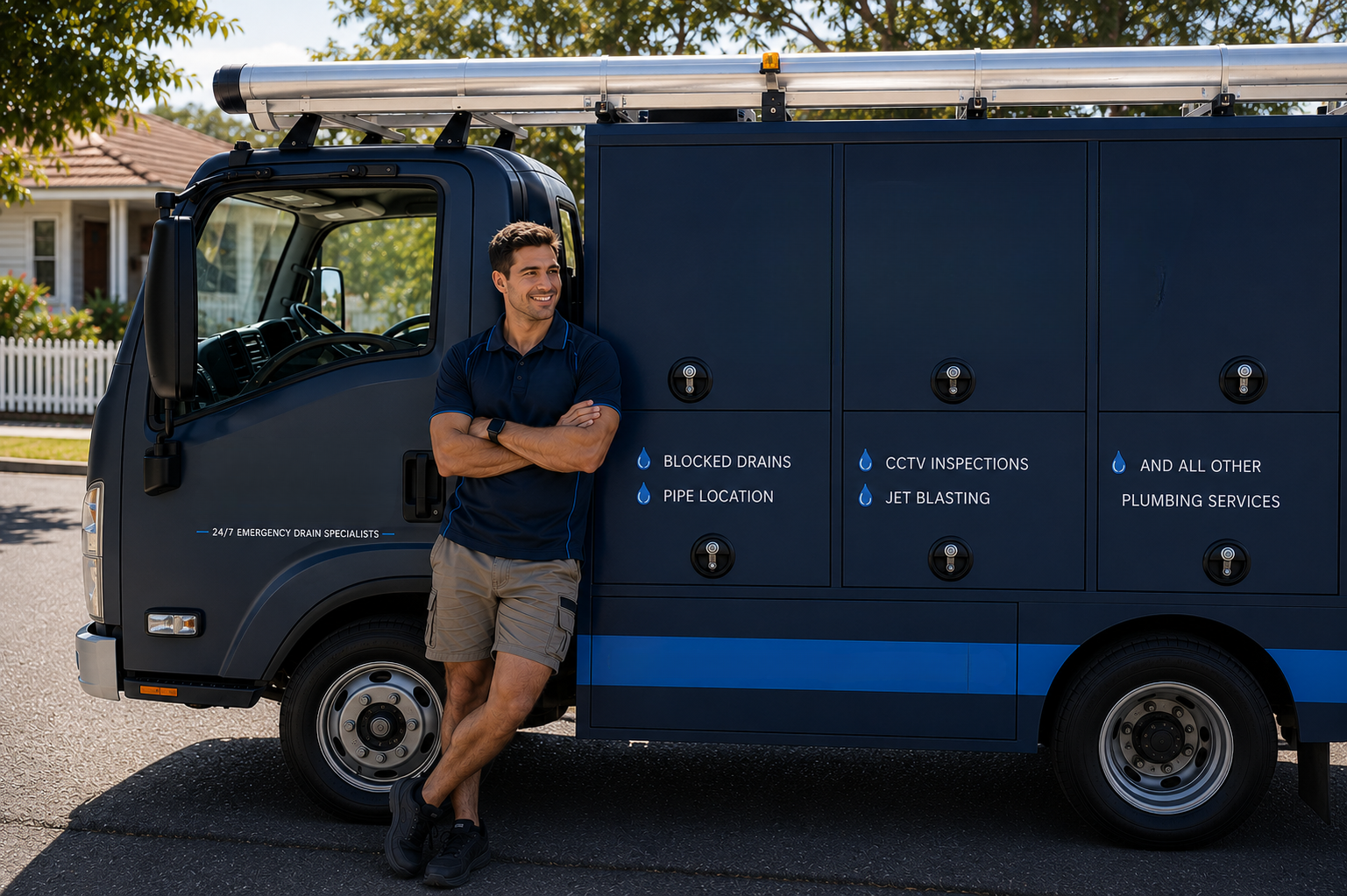 Plumber with Regents Park Blocked Drains van