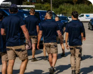 Plumbers loading up before a Regents Park job